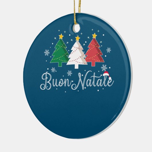 Buon Natale - Italiaanse kerstboom Keramisch Ornament (Links)