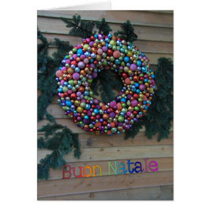 Buon Natale Italiaanse kerstkaart