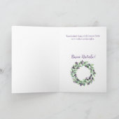 Buon Natale, Italiaanse kerstkaart Feestdagen Kaart (Binnen)