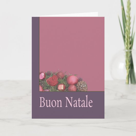 Buon Natale - Italiaanse kerstKaart Feestdagen Kaart (Voorkant)