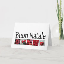 Buon Natale Italiaanse kerstkaart