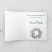 Buon Natale, Italiaanse kerstkaart Feestdagen Kaart (Binnen)