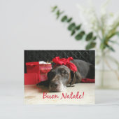 Buon Natale Italiaanse kerstkaart Feestdagenkaart (Staand voorkant)