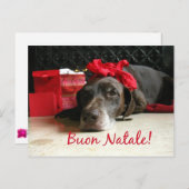 Buon Natale Italiaanse kerstkaart Feestdagenkaart (Voorkant / Achterkant)