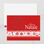 Buon Natale Italiaanse kerstkaart Feestdagenkaart (Voorkant / Achterkant)