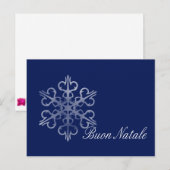 Buon Natale Italiaanse kerstkaart Feestdagenkaart (Voorkant / Achterkant)