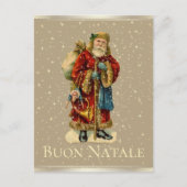 Buon Natale Italiaanse kerststerren Feestdagenkaart (Voorkant)