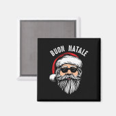 Buon natale italiaanse santa claus babbo grappige  magneet (Voorkant / Achterkant)