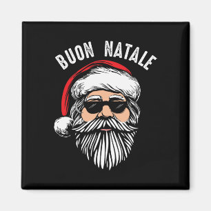 Buon natale italiaanse santa claus babbo grappige magneet