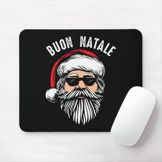 Buon natale italiaanse santa claus babbo grappige muismat (Met muis)