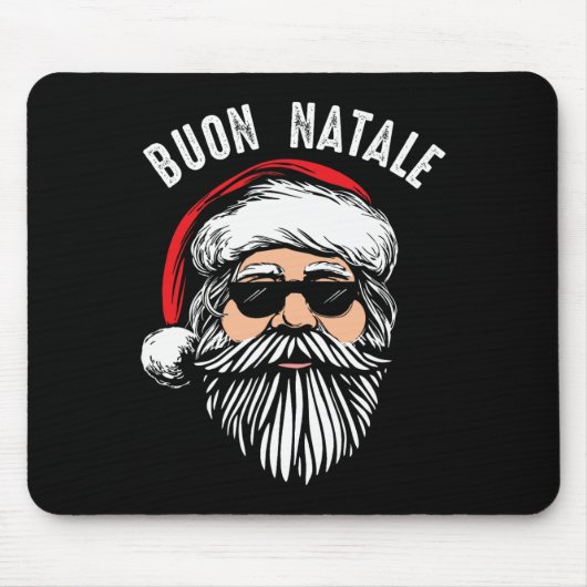 Buon natale italiaanse santa claus babbo grappige  muismat (Voorkant)