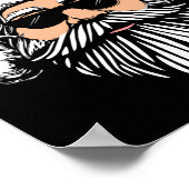 Buon natale italiaanse santa claus babbo grappige  poster (Hoek)