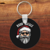 Buon natale italiaanse santa claus babbo grappige  sleutelhanger (Voorkant)