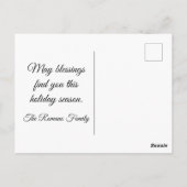 Buon Natale Italiaanse vlag op blauwe kerst Briefkaart (Achterkant)