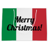 Buon Natale Italiaanse vlag Verdienste kerstcadeza Large Cadeautasje (Voorkant)