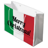Buon Natale Italiaanse vlag Verdienste kerstcadeza Large Cadeautasje (Voorkant Gekanteld)