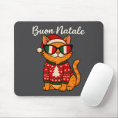 Buon Natale Italian Cat Christmas, Italy Pride Hol Muismat (Met muis)