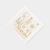 Buon Natale Italian Christmas Party Custom Folie Servetten (Rechts)