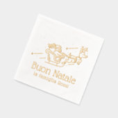Buon Natale Italian Christmas Party Santa Folie Servetten (Links)