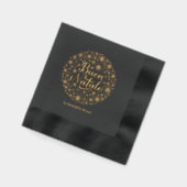 Buon Natale Italian Christmas Party Snowflakes Folie Servetten (Links)