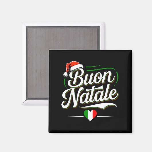 Buon Natale Italian Family Christmas Italy Pride H Magneet (Voorkant / Achterkant)