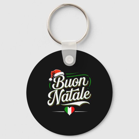 Buon Natale Italian Family Christmas Italy Pride H Sleutelhanger (Voorkant)