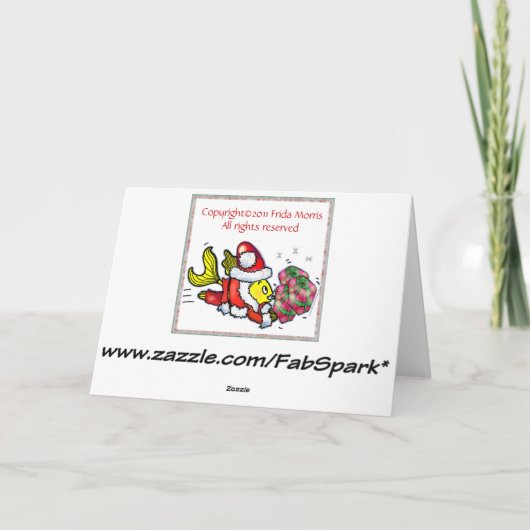 Buon Natale Italian Fish Grappig Leuke Kerst Kaart (Achterkant)