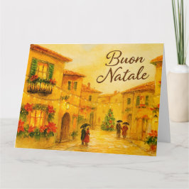 Buon Natale Italian Village Kaart