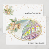 *~* BUON NATALE Italy AP20 Holiday Party Foto Kaart (Voorkant / Achterkant)