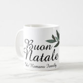 Buon Natale Italy Merry KerstFloral Koffiemok (Voorkant links)