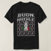 Buon Natale Italy Ugly kerstboom Italy Gift T-shirt (Design voorkant)