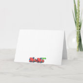 Buon Natale - Kat die het Pet van de Kerstman Feestdagen Kaart (Achterkant)