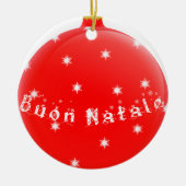 Buon Natale Keramisch Ornament (Voorkant)
