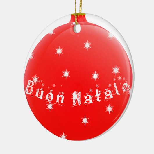 Buon Natale Keramisch Ornament (Links)