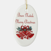 Buon Natale Keramisch Ornament (Rechts)