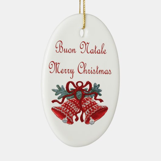 Buon Natale Keramisch Ornament (Rechts)