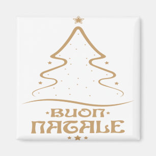 Buon natale kerst italiaanse feestdag magneet