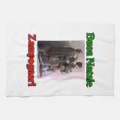 Buon Natale (Kerst van de Zeekaart) Zampognari Theedoek (Horizontaal)