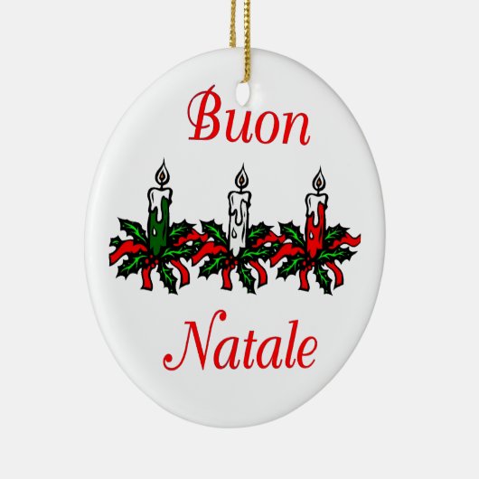 Buon Natale - Kerst-versiering Keramisch Ornament (Rechts)