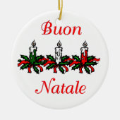 Buon Natale - Kerst-versiering Keramisch Ornament (Voorkant)