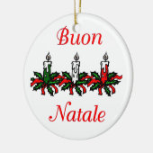 Buon Natale - Kerst-versiering Keramisch Ornament (Links)