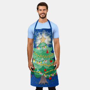 Buon Natale kerstboom Italiaanse pasta-koken Schort