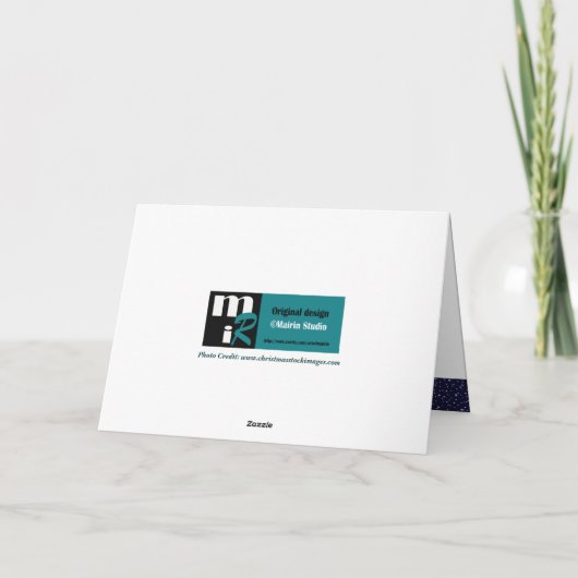 Buon Natale. kerstKaart in het Italiaans Feestdagen Kaart (Achterkant)