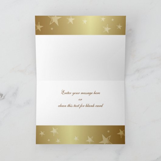 Buon Natale. kerstKaart in het Italiaans Feestdagen Kaart (Binnen)