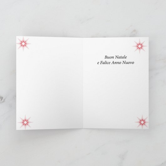 Buon Natale! KerstKaart Italiaans Feestdagen Kaart (Binnen)