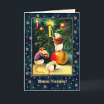 Buon Natale. Kerstkaarten in het Italiaans Feestdagen Kaart<br><div class="desc">Buon Natale.  kerstWenskaarten in het Italiaans met  grappige muizen. Overeenkomende kaarten en geschenken die beschikbaar zijn in de categorie Kerstmis en Nieuwjaar/ kunst van onze winkel.</div>