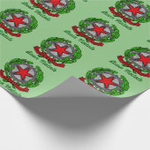 Buon Natale - Kerstkerst in Italië Cadeaupapier (Hoek)