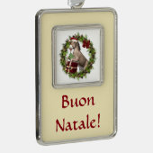 Buon Natale Kerstmis Donkey omwoeld Ornament (Rechts)