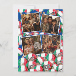 Buon Natale Kerstmis Groet Royal Blue Kaart