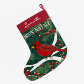 Buon Natale Kerstmis Grote Kerstsok (Achterkant (Hangend))